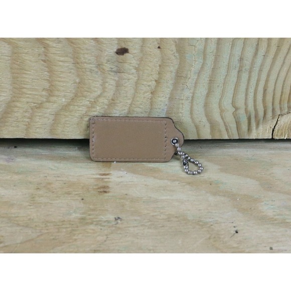 Coach Hang Tag Tan Leather Replacement Bag Satchel Crossbody Tote - Picture 2 of 3